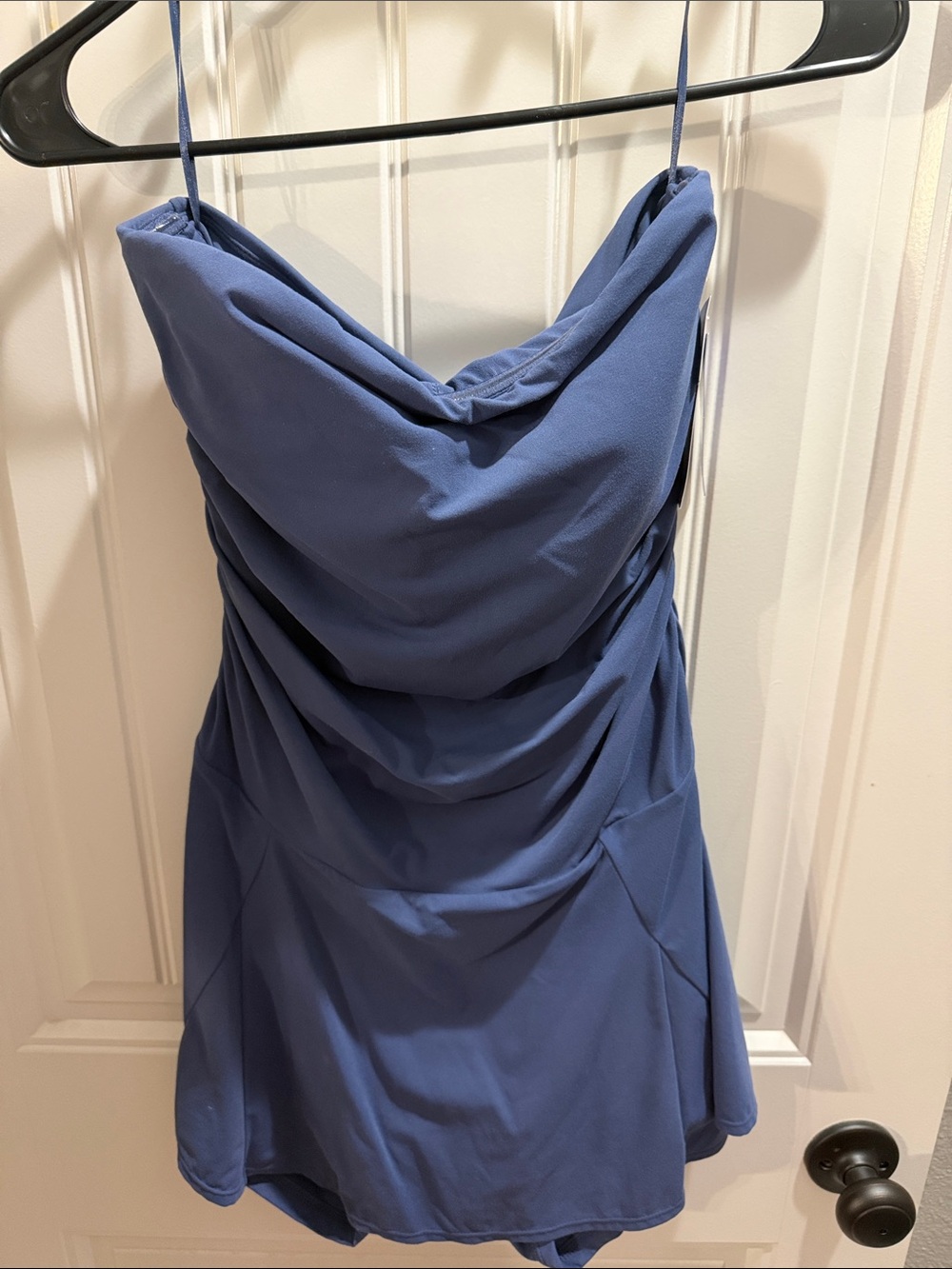 Strapless Athletic Blue Women’s Dress
